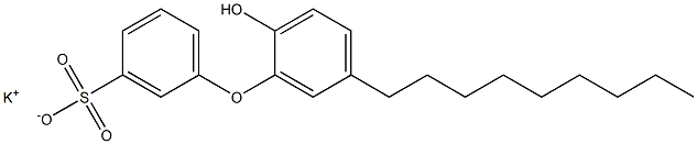 2'-Hydroxy-5'-nonyl[oxybisbenzene]-3-sulfonic acid potassium salt,,结构式