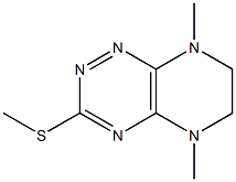 5,8-Dimethyl-3-methylthio-5,6,7,8-tetrahydropyrazino[2,3-e]-1,2,4-triazine,,结构式
