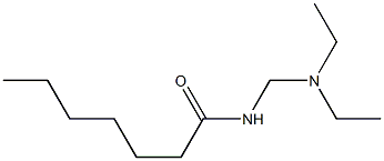 N-[(Diethylamino)methyl]heptanamide Structure