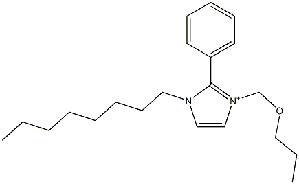 1-Octyl-2-phenyl-3-[(propoxy)methyl]-1H-imidazol-3-ium Structure