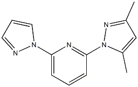 2-(3,5-Dimethyl-1H-pyrazol-1-yl)-6-(1H-pyrazol-1-yl)pyridine,,结构式