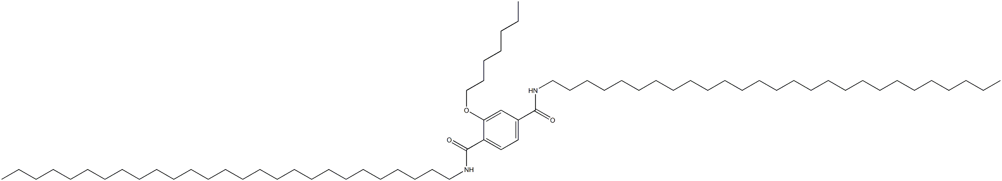 2-(Heptyloxy)-N,N'-diheptacosylterephthalamide 结构式