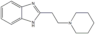 2-(2-Piperidinoethyl)-1H-benzimidazole,,结构式