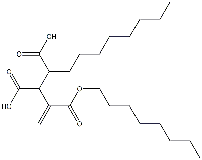 3-Butene-1,2,3-tricarboxylic acid 1,3-dioctyl ester,,结构式