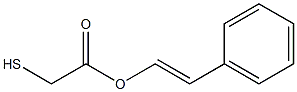 Mercaptoacetic acid styryl ester Structure