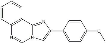 2-(4-Methoxyphenyl)imidazo[1,2-c]quinazoline,,结构式