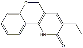 1,5-Dihydro-3-ethyl-2H-[1]benzopyrano[4,3-b]pyridin-2-one Struktur