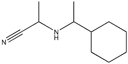 2-[(1-Cyclohexylethyl)amino]propanenitrile Struktur