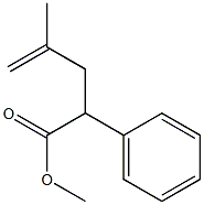 2-Phenyl-4-methyl-4-pentenoic acid methyl ester,,结构式