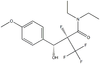  (2R,3R)-N,N-Diethyl-2-fluoro-2-trifluoromethyl-3-hydroxy-3-(4-methoxyphenyl)propionamide