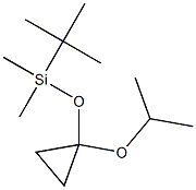1-イソプロポキシ-1-(tert-ブチルジメチルシロキシ)シクロプロパン 化学構造式