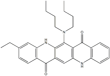 6-(Dibutylamino)-3-ethyl-5,12-dihydroquino[2,3-b]acridine-7,14-dione