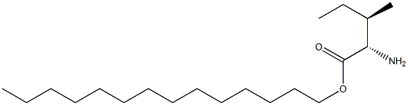 (2S,3R)-2-Amino-3-methylvaleric acid tetradecyl ester Structure