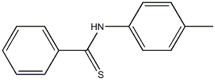 N-(4-メチルフェニル)ベンゾチオアミド 化学構造式