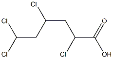 2,4,6,6-Tetrachlorocaproic acid Structure