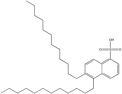 5,6-Didodecyl-1-naphthalenesulfonic acid Struktur