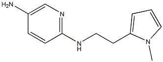 N-[2-(1-Methyl-1H-pyrrol-2-yl)ethyl]pyridine-2,5-diamine,,结构式