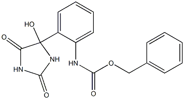 N-[2-[(Tetrahydro-2,4-dioxo-5-hydroxy-1H-imidazol)-5-yl]phenyl]carbamic acid benzyl ester Structure