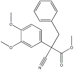 2-Cyano-2-(3,4-dimethoxyphenyl)-3-phenylpropionic acid methyl ester