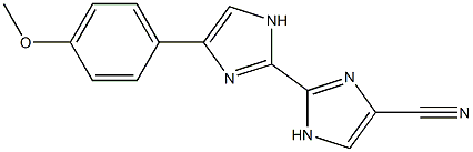 4'-(4-Methoxyphenyl)-2,2'-bi[1H-imidazole]-4-carbonitrile Struktur