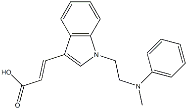 3-[1-[2-(Methylphenylamino)ethyl]-1H-indol-3-yl]propenoic acid