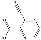 3-Cyano-2-pyrazinecarboxylic acid Struktur