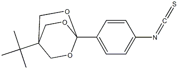 1-(4-Isothiocyanatophenyl)-4-tert-butyl-2,6,7-trioxabicyclo[2.2.2]octane 结构式