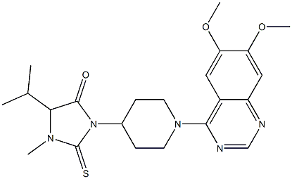  1-[1-(6,7-Dimethoxyquinazolin-4-yl)piperidin-4-yl]-3-methyl-4-isopropyl-2-thioxoimidazolidin-5-one