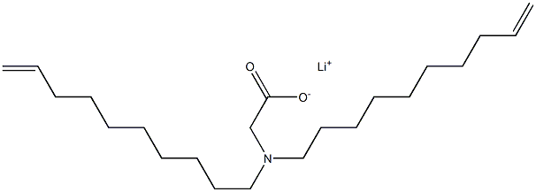 N,N-Di(9-decenyl)aminoacetic acid lithium salt Structure