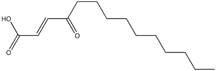 4-Oxo-2-tetradecenoic acid Structure