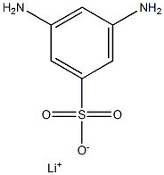 3,5-Diaminobenzenesulfonic acid lithium salt 结构式