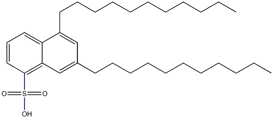 5,7-ジウンデシル-1-ナフタレンスルホン酸 化学構造式