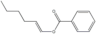 Benzoic acid 1-hexenyl ester Structure