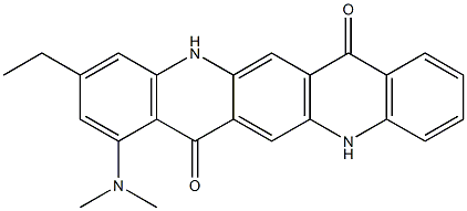  1-(Dimethylamino)-3-ethyl-5,12-dihydroquino[2,3-b]acridine-7,14-dione