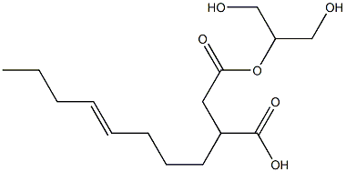 3-(4-Octenyl)succinic acid hydrogen 1-[2-hydroxy-1-(hydroxymethyl)ethyl] ester Struktur
