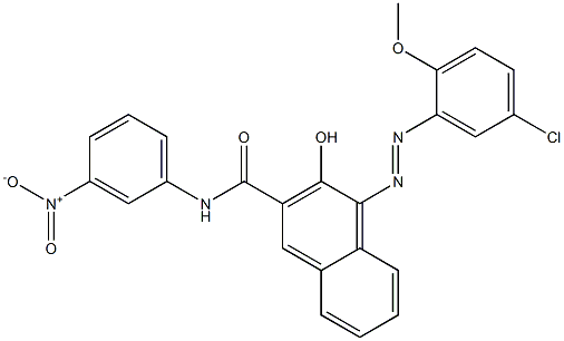  4-(5-Chloro-2-methoxyphenylazo)-3-hydroxy-N-(3-nitrophenyl)-2-naphthamide