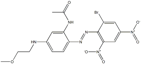 2'-(2-Bromo-4,6-dinitrophenylazo)-5'-(2-methoxyethylamino)acetanilide|