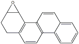 (+)-1,2,3,4-Tetrahydro-3,4-epoxychrysene Structure