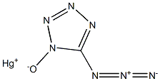 水銀(I)5-アジド-1H-テトラゾール-1-オラート 化学構造式