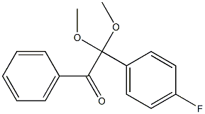 1-フェニル-2,2-ジメトキシ-2-(4-フルオロフェニル)エタン-1-オン 化学構造式