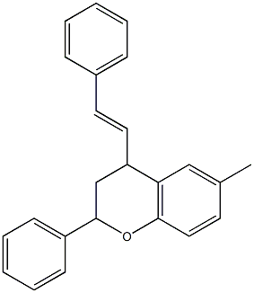  2-Phenyl-4-styryl-6-methylchroman