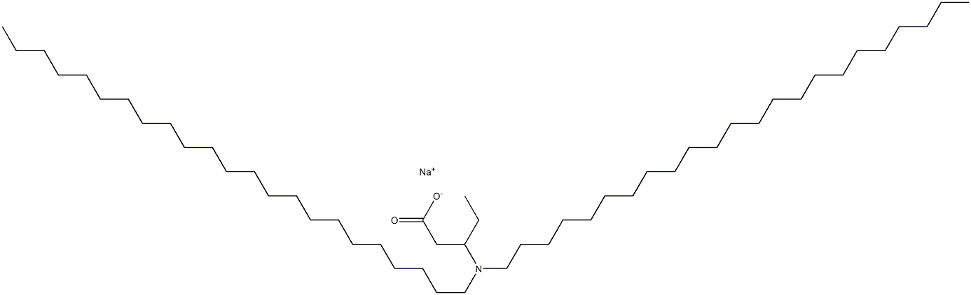 3-(Ditricosylamino)valeric acid sodium salt,,结构式