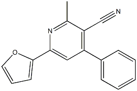 2-Methyl-4-phenyl-6-(2-furyl)pyridine-3-carbonitrile Structure