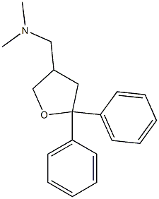 3-(Dimethylaminomethyl)-5,5-diphenyloxolane,,结构式