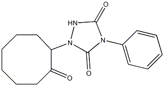 4-Phenyl-1-(2-oxocyclooctyl)-1,2,4-triazolidine-3,5-dione,,结构式