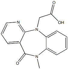 5,6-Dihydro-6-methyl-5-oxo-11H-pyrido[2,3-b][1,5]benzodiazepine-11-acetic acid