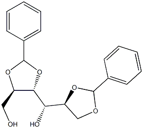 2-O,3-O:5-O,6-O-Dibenzylidene-L-glucitol Structure