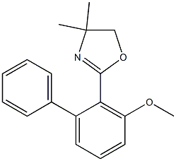 2-(4,4-Dimethyl-2-oxazolin-2-yl)-3-methoxy-1,1'-biphenyl,,结构式