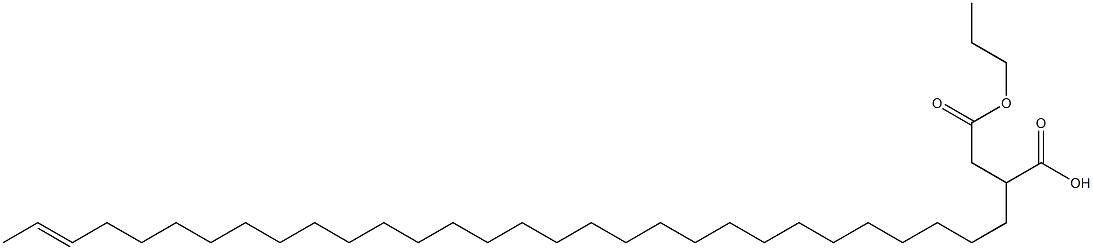  2-(28-Triacontenyl)succinic acid 1-hydrogen 4-propyl ester