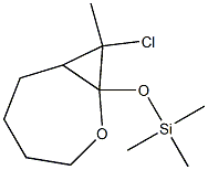 8-Chloro-8-methyl-1-(trimethylsilyloxy)-2-oxabicyclo[5.1.0]octane,,结构式